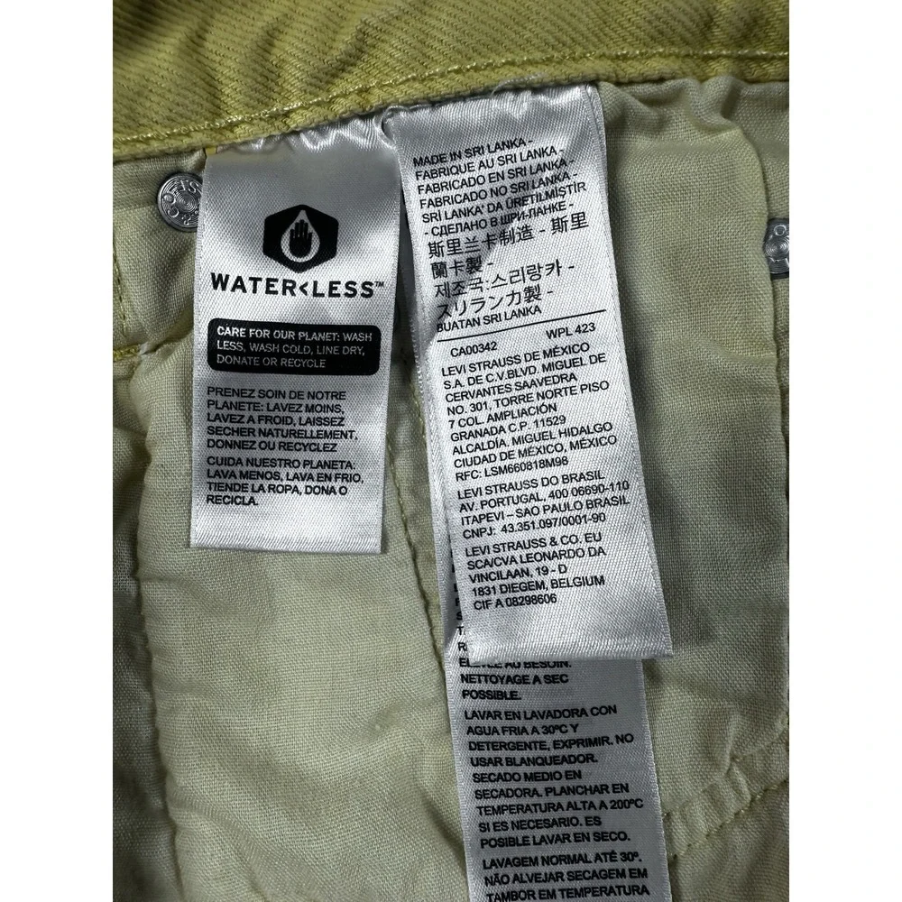 Levi's 501 Yellow High-Rise‎ Denim Shorts | Size 29